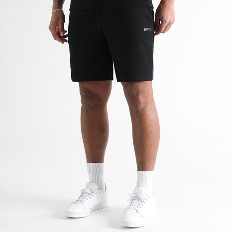 BOSS - Conjunto Camiseta Y Pantalón Corto de chándal Waffle 50535891 50535884 Negro
